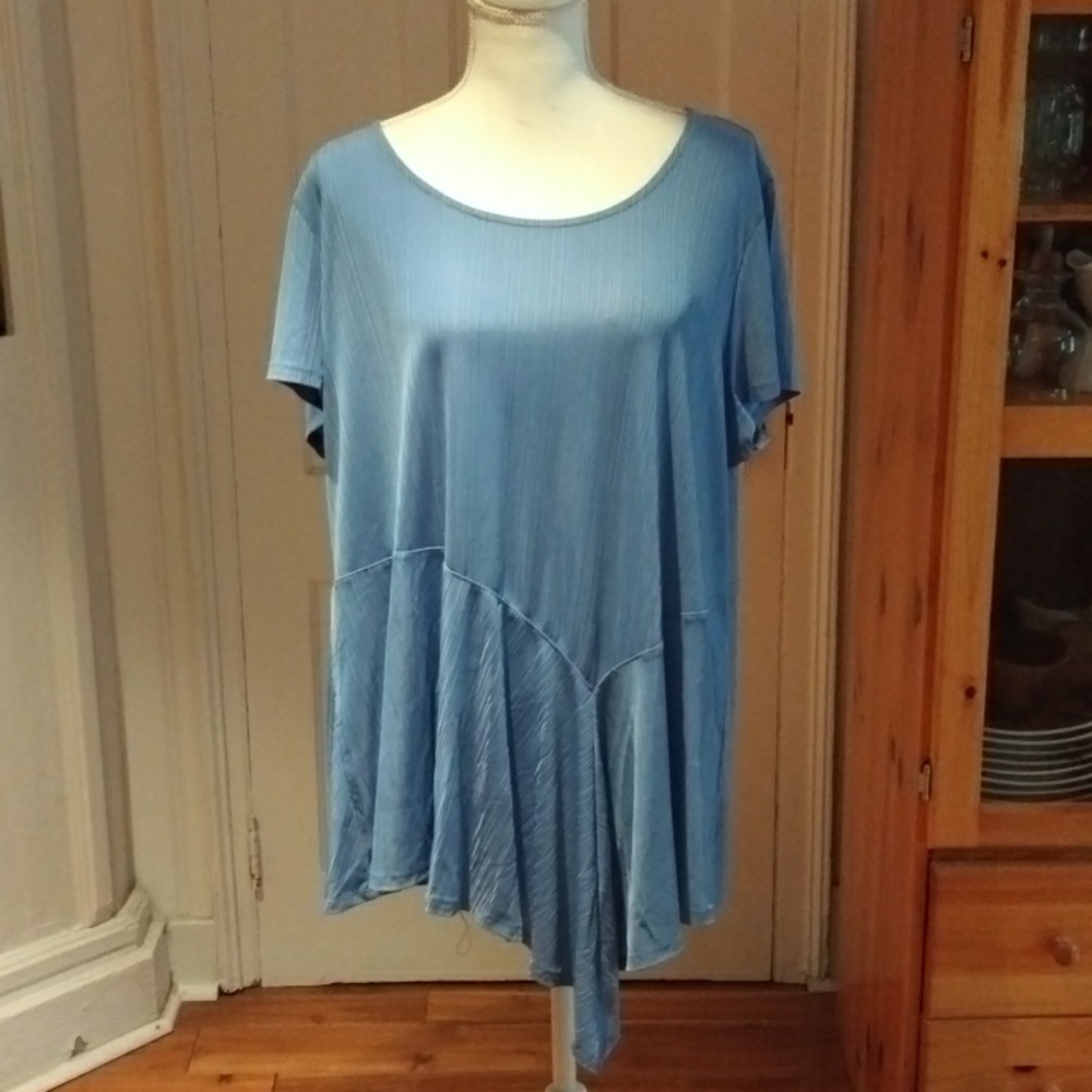 NEW H by Halston Hem Detail Top